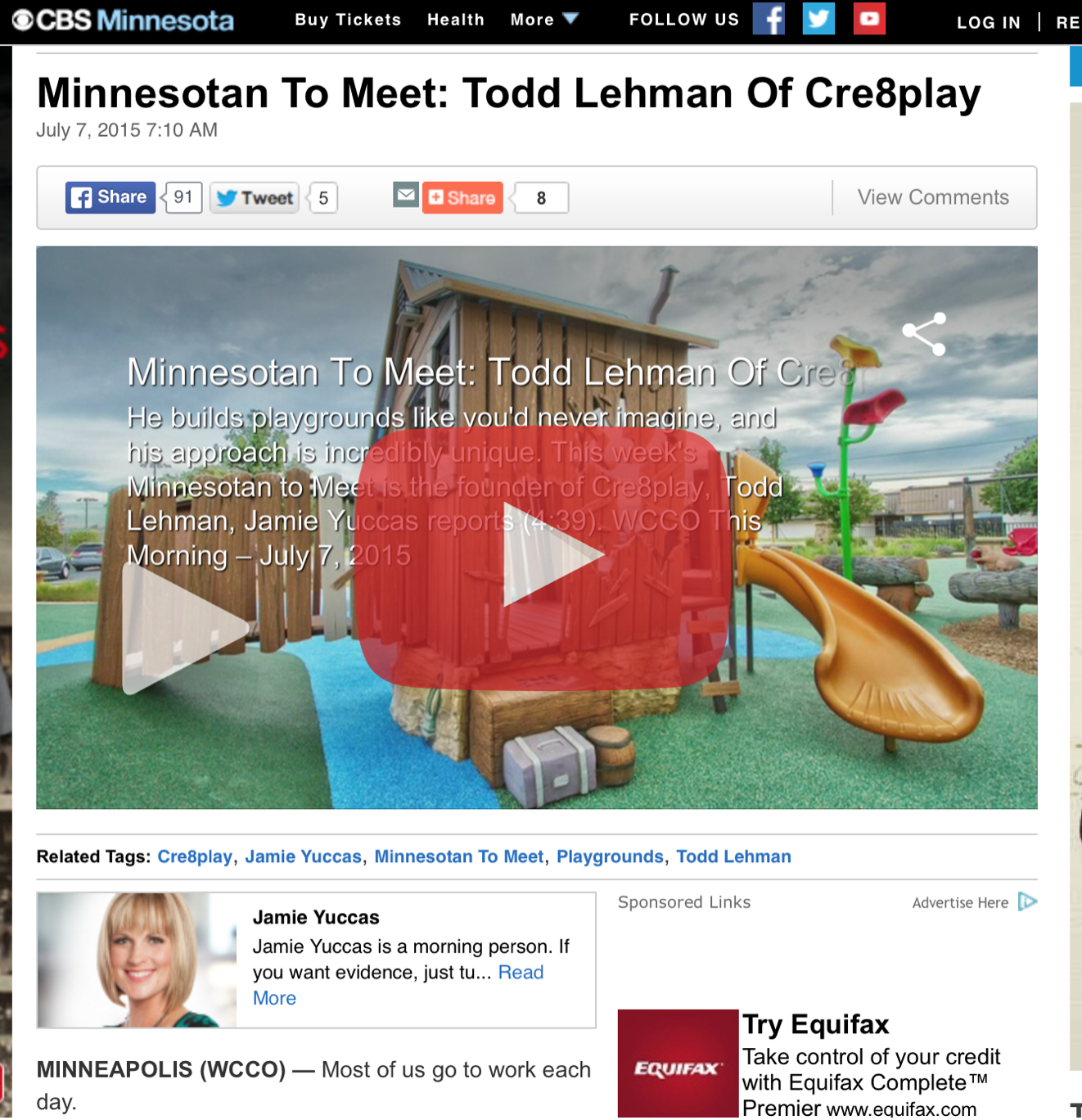 Minnesotan to Meet: Todd Lehman Cre8Play