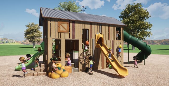 Big T Barn farm themed play system cre8play