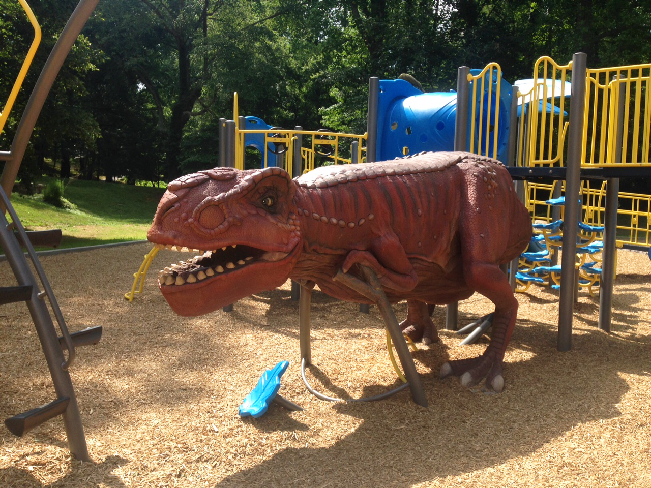 Dinosaur playground climber