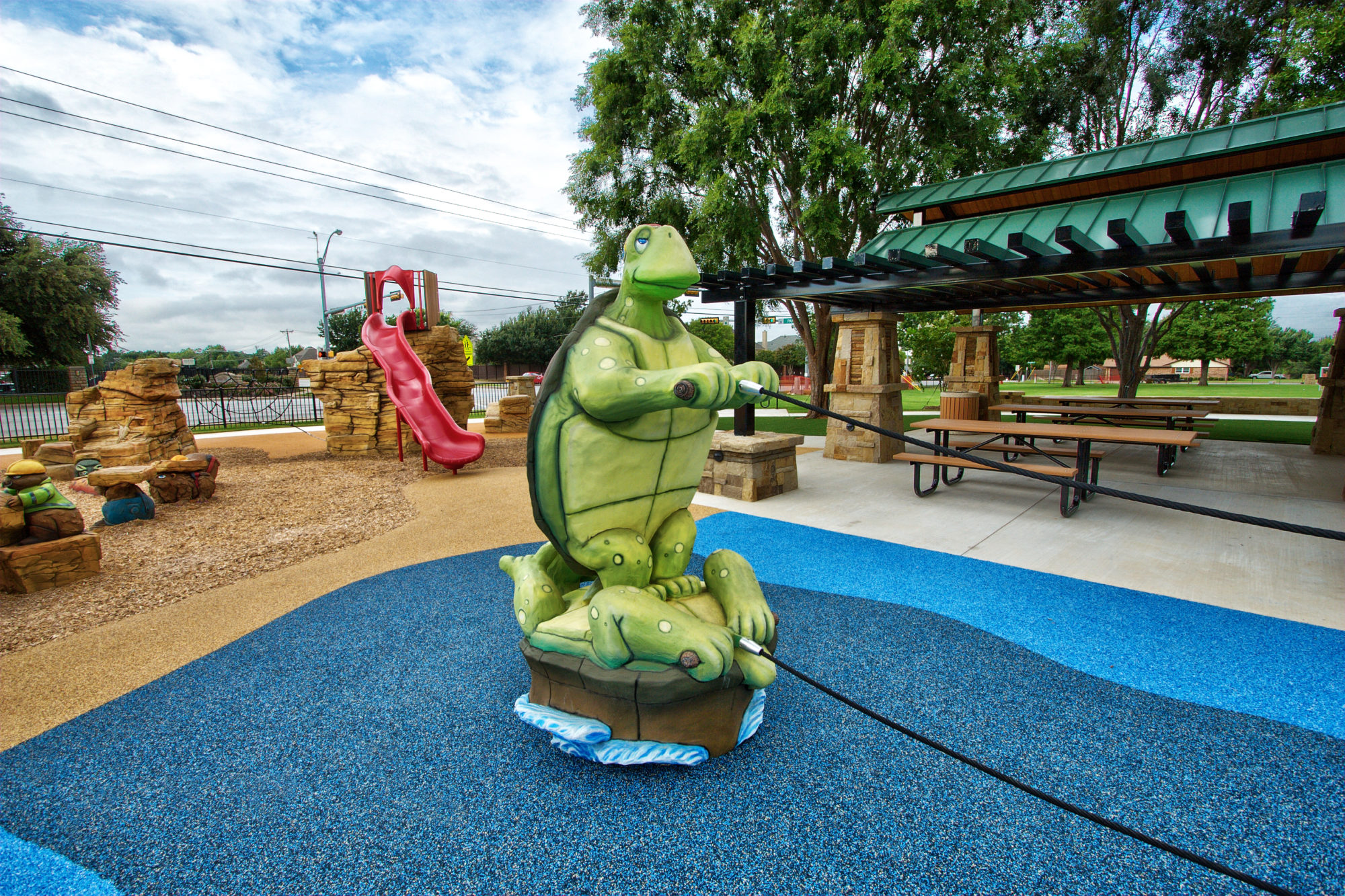 Tortoise at sea themed playground