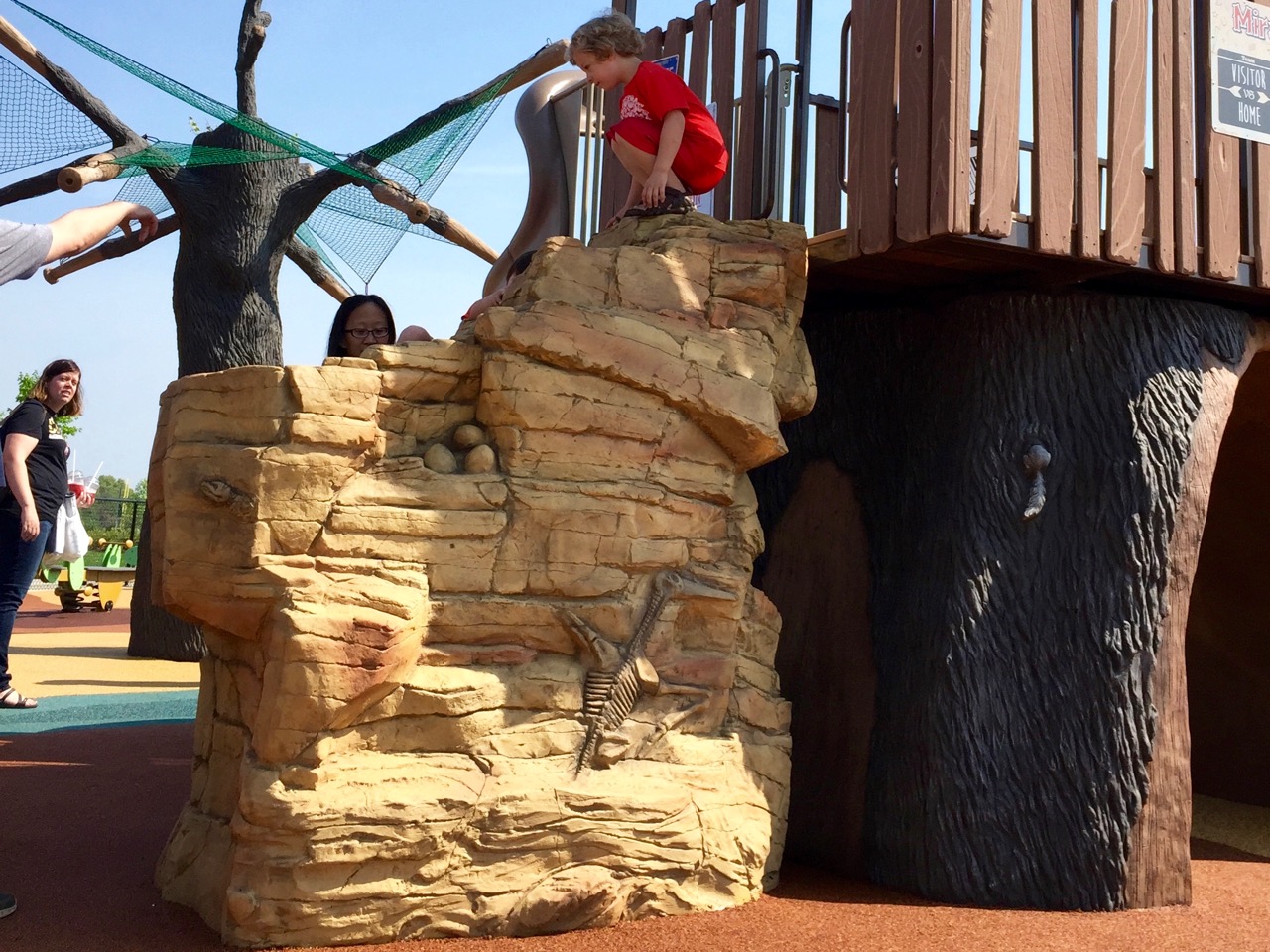 Playground rock climber