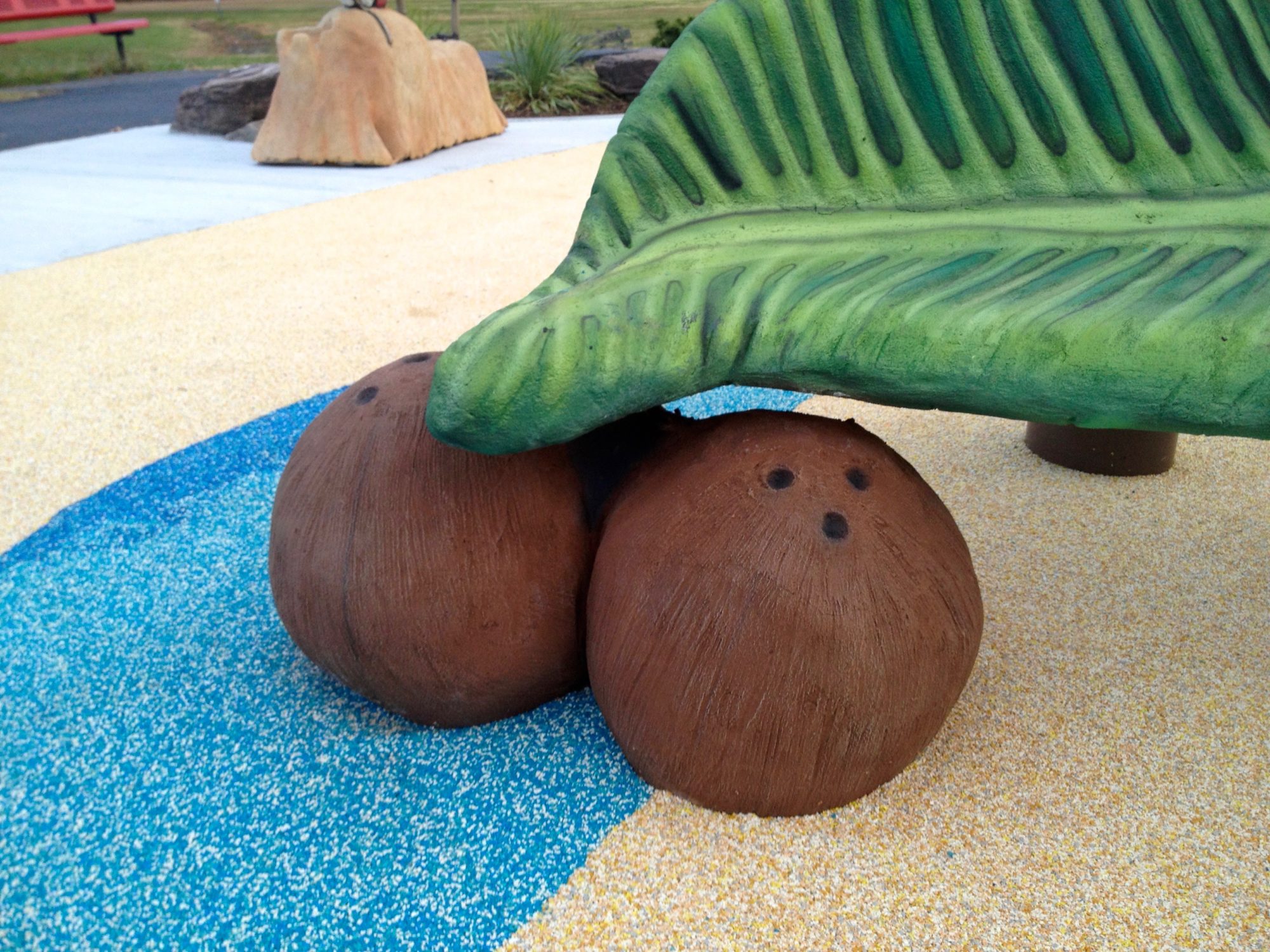 Coconut sculpture