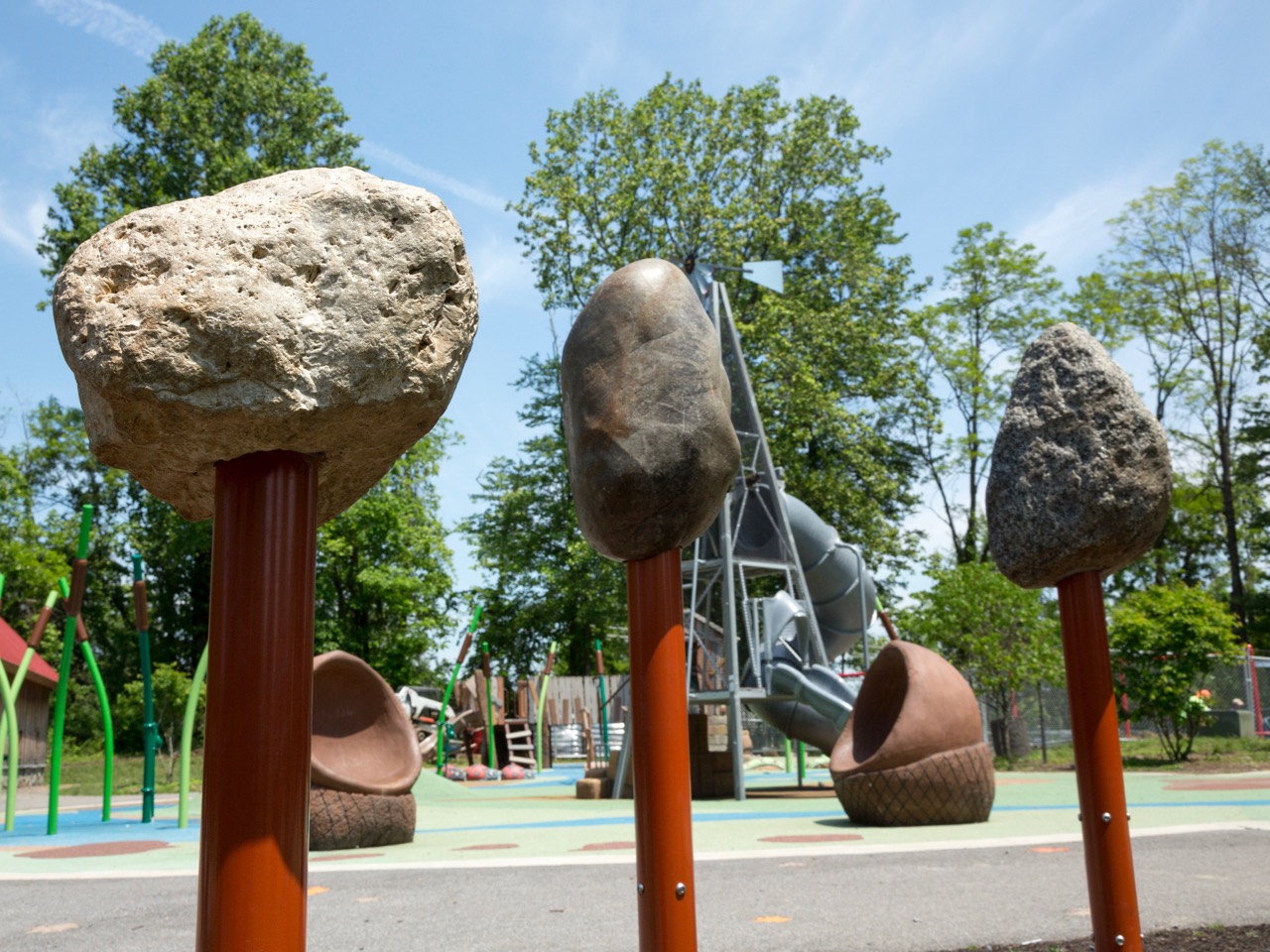 Playground spinning rock