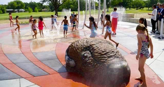 Buffalo park water playground