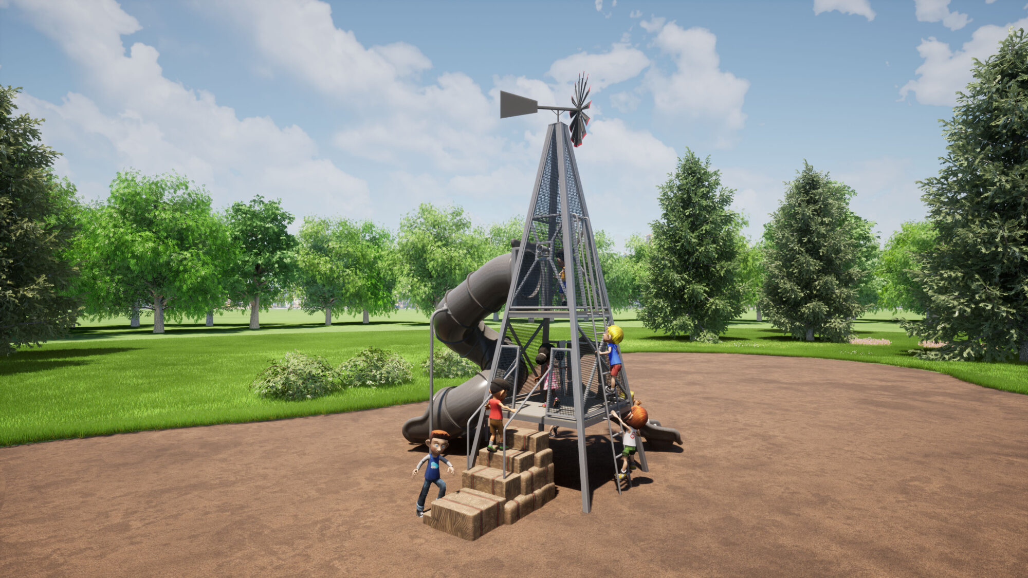 windmill tower play system