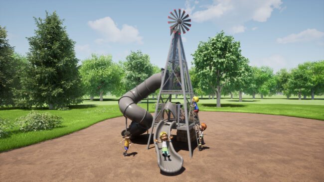 windmill tower play system